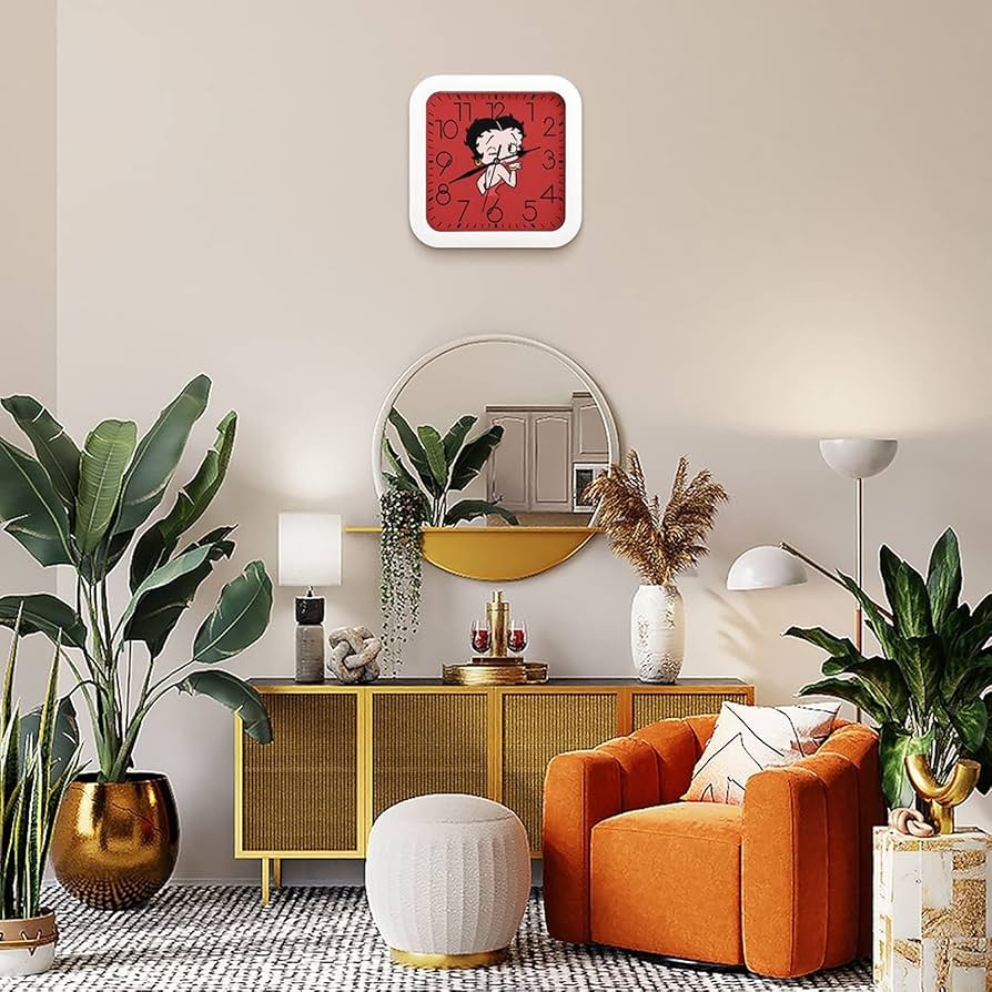 Amazon.co.jp: ベティちゃん ベティ ブープ 掛け時計 静音 連続秒針